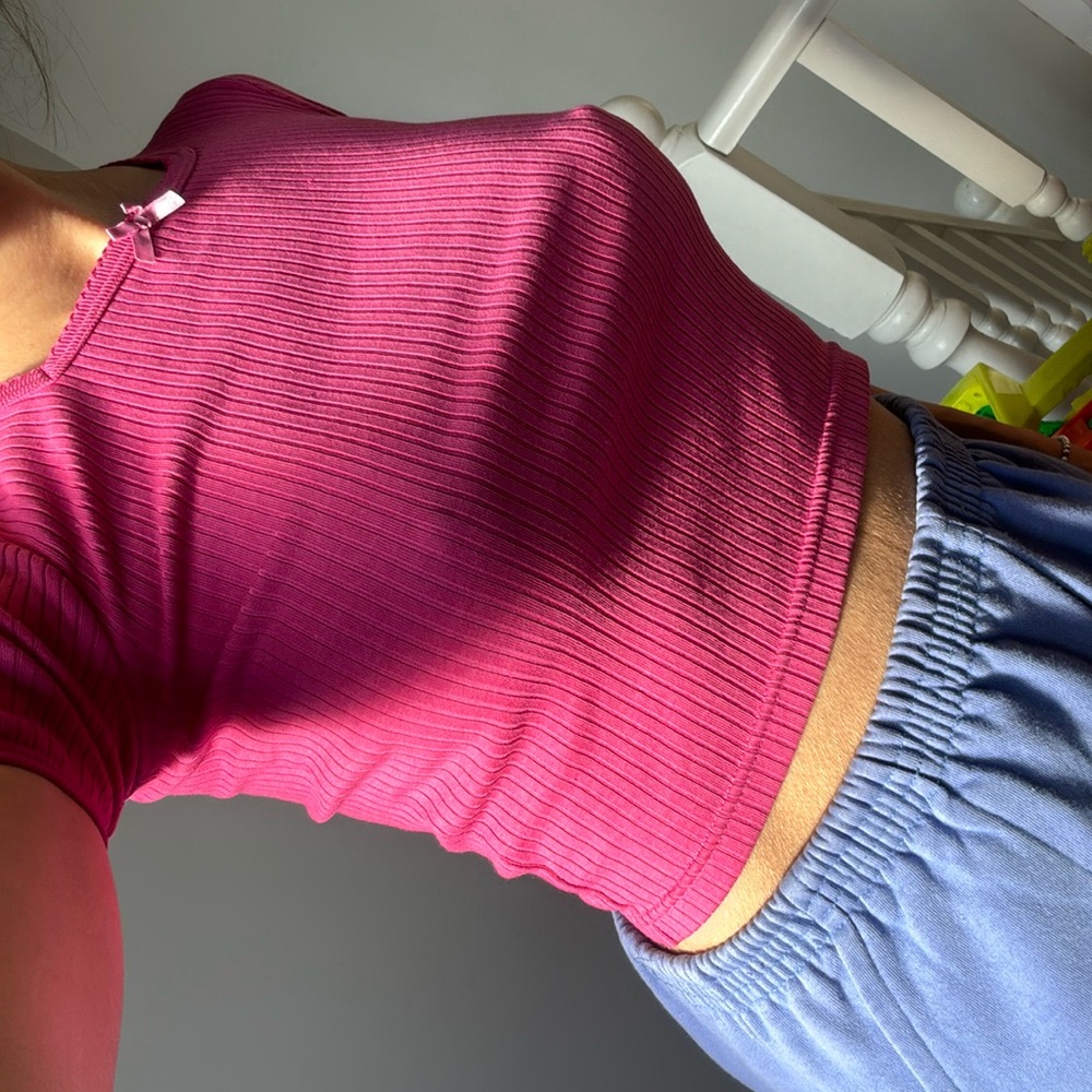 Y2K Pink Crop Top